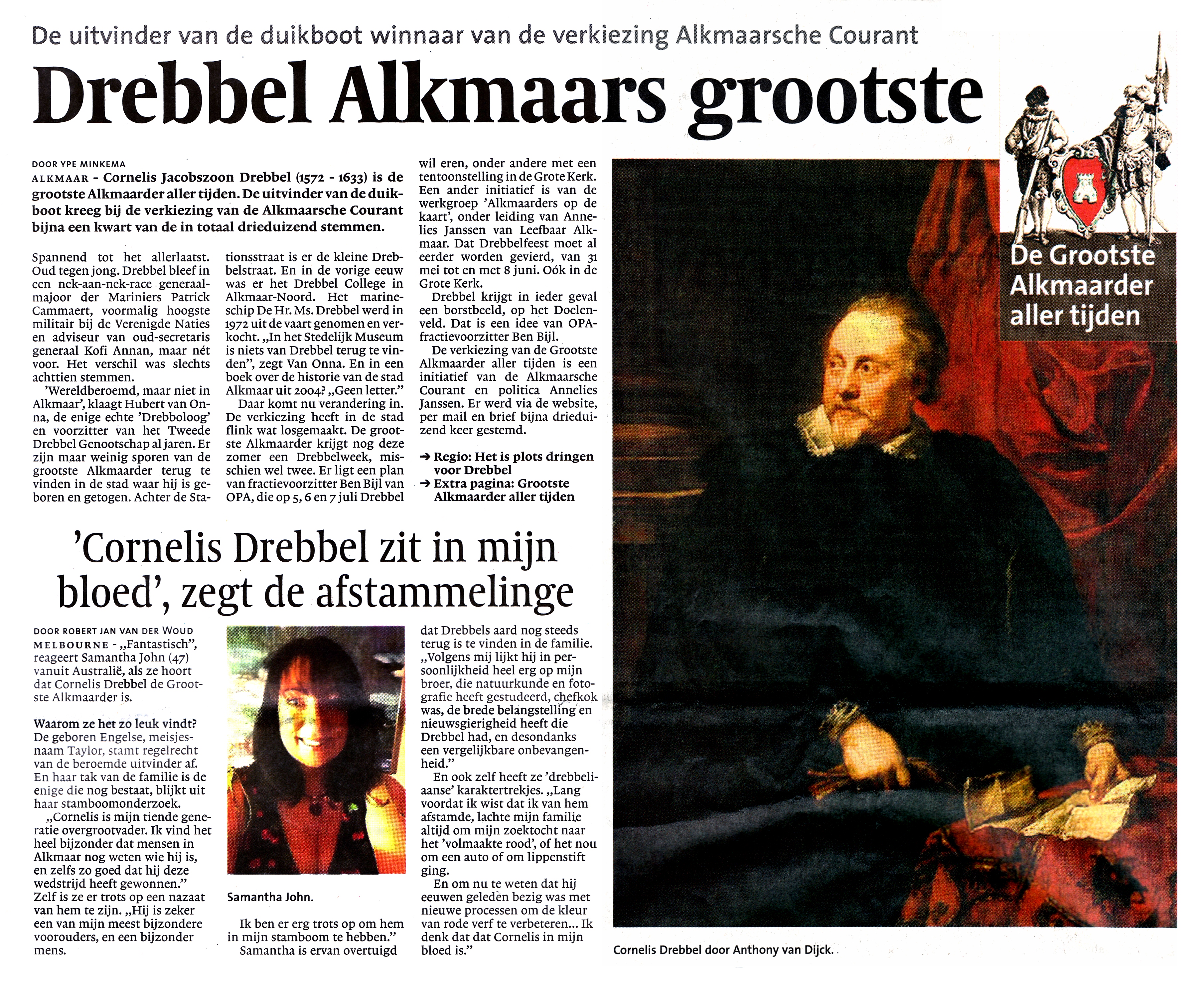 Frontpagina NHD 26-1-2013