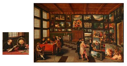 1621-3 Hieron Francken The Archdukes Albert and Isabella visitig a Collectors cabinet.jpg